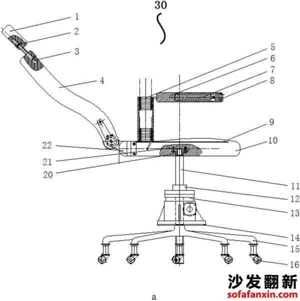 辦公椅高底調(diào)節(jié)